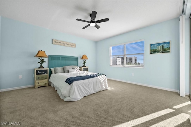 4411 Bay Beach Ln Unit 744, Fort Myers Beach, FL 33931 - bedroom featuring carpet flooring and a ceiling fan