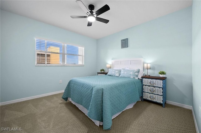 4411 Bay Beach Ln Unit 744, Fort Myers Beach, FL 33931 - bedroom featuring carpet and ceiling fan