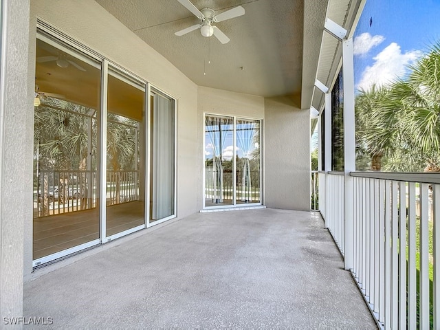 9260 Belleza Way Unit 203, Fort Myers, FL 33908 - balcony with a ceiling fan