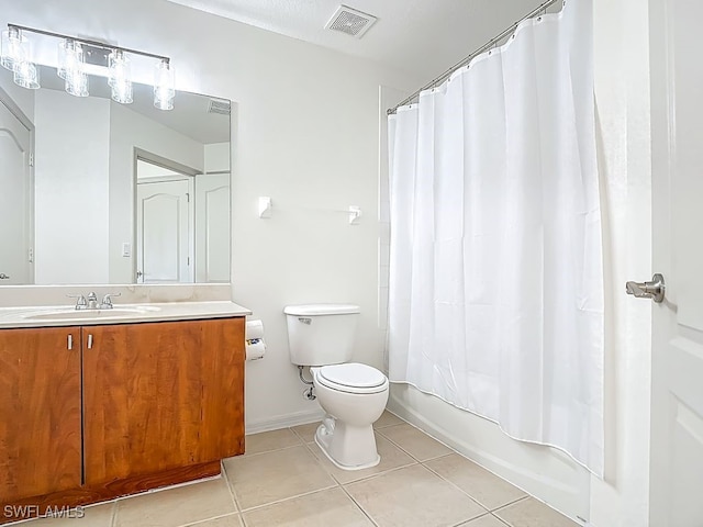 9260 Belleza Way Unit 203, Fort Myers, FL 33908 - full bathroom with vanity, tile patterned floors, and shower / bath combination with curtain