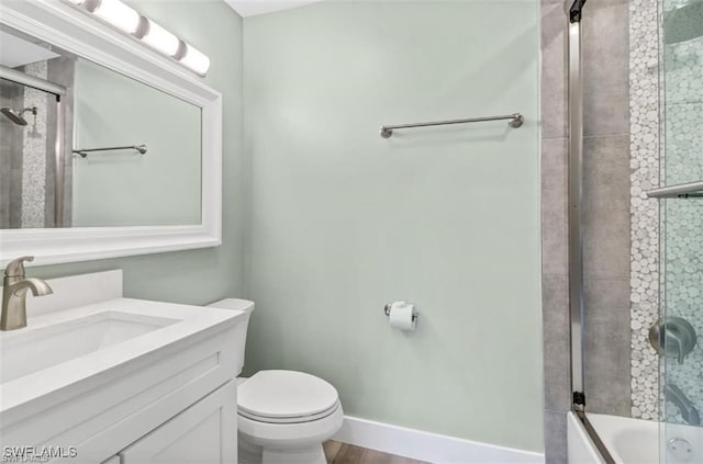 407 Meadowlark Ln Unit 407B, Naples, FL 34105 - full bathroom featuring vanity and enclosed tub / shower combo