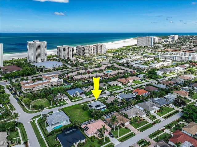 211 W Flamingo Cir, Marco Island, FL 34145 - aerial view of property and surrounding area featuring a nearby body of water and nearby urban area