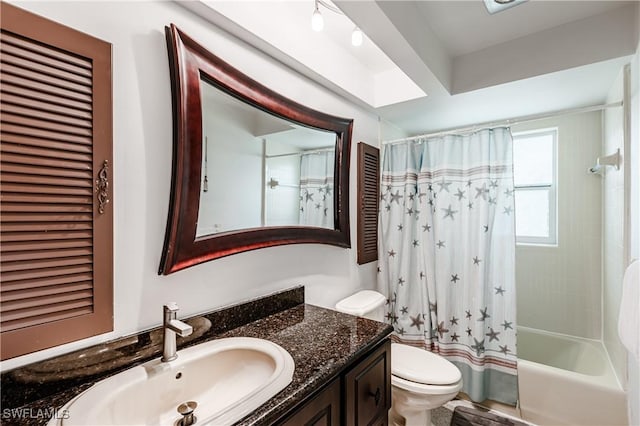 211 W Flamingo Cir, Marco Island, FL 34145 - full bathroom with vanity and shower / tub combo with curtain