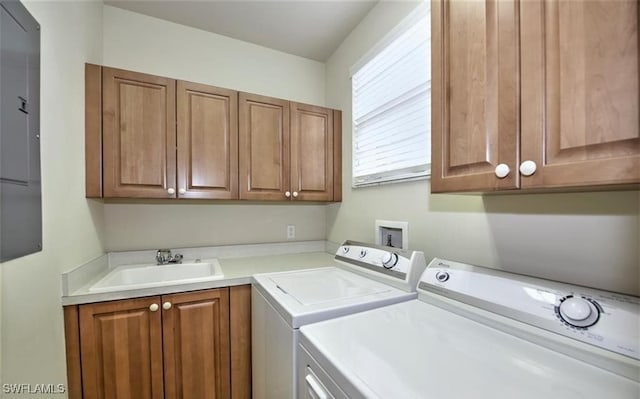 20250 Burnside Pl Unit 1502, Estero, FL 33928 - laundry room with cabinet space and washer and dryer