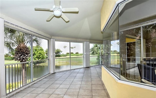 20250 Burnside Pl Unit 1502, Estero, FL 33928 - unfurnished sunroom with a water view