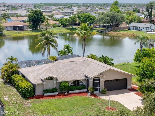 17139 Knight Dr, Fort Myers, FL 33967 - aerial perspective of suburban area with a nearby body of water
