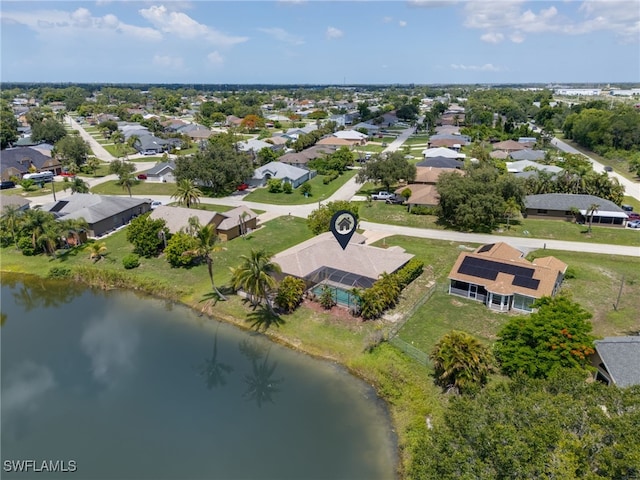 17139 Knight Dr, Fort Myers, FL 33967 - aerial perspective of suburban area featuring a nearby body of water