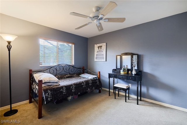 17139 Knight Dr, Fort Myers, FL 33967 - bedroom featuring carpet floors and a ceiling fan