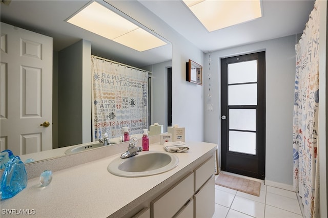 17139 Knight Dr, Fort Myers, FL 33967 - full bath featuring vanity and tile patterned flooring