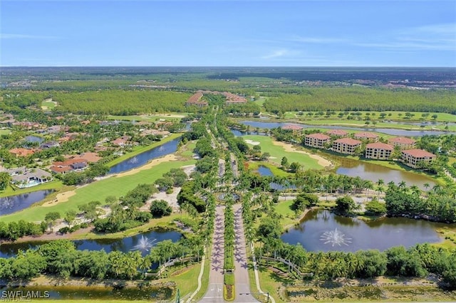 2738 Tiburon Blvd E Unit B406, Naples, FL 34109 - aerial view of property and surrounding area with a large body of water and a local golf course