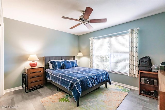 15139 Ligustrum Ln, Alva, FL 33920 - bedroom with baseboards and a ceiling fan