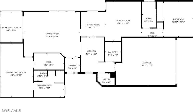 15139 Ligustrum Ln, Alva, FL 33920 - view of property floor plan