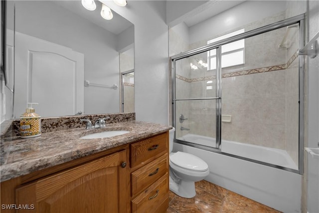 902 E 10th St, Lehigh Acres, FL 33972 - full bathroom with vanity and bath / shower combo with glass door
