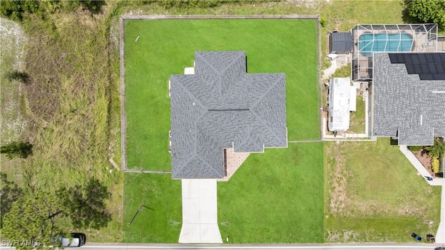 902 E 10th St, Lehigh Acres, FL 33972 - aerial view of a pool