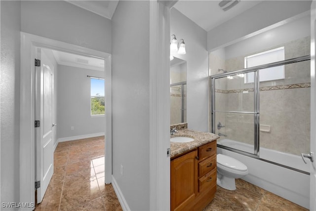 902 E 10th St, Lehigh Acres, FL 33972 - full bathroom featuring vanity, combined bath / shower with glass door, and tile patterned flooring