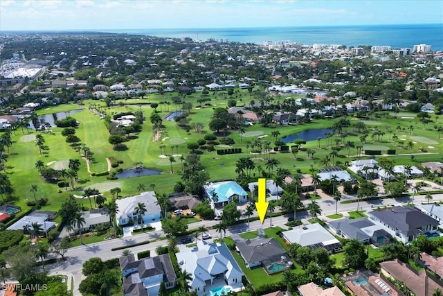 701 Harbour Dr, Naples, FL 34103 - aerial view of property and surrounding area featuring nearby suburban area
