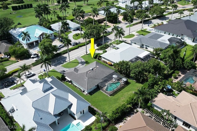 701 Harbour Dr, Naples, FL 34103 - aerial perspective of suburban area