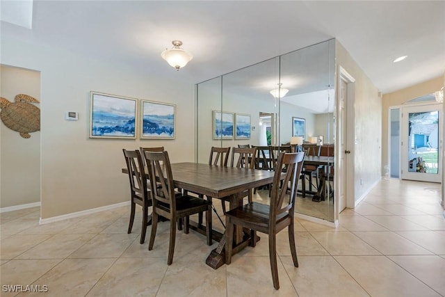 941 Ironwood Ct, Marco Island, FL 34145 - dining space featuring light tile patterned floors