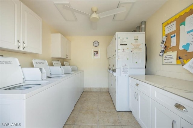 626 12th Ave S Unit 626, Naples, FL 34102 - shared laundry room with separate washer and dryer, light tile patterned flooring, and stacked washer and clothes dryer