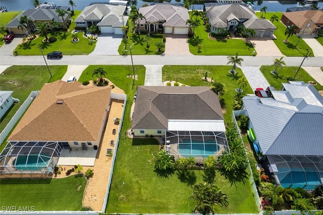 4512 SW 20th Ave, Cape Coral, FL 33914 - aerial view of residential area featuring a pool area