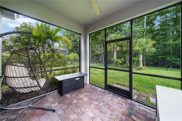 3336 Hampton Blvd, Alva, FL 33920 - view of unfurnished sunroom