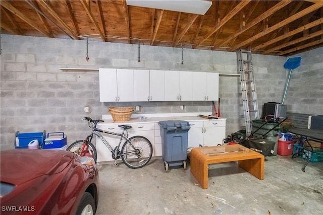 202 N Cypress St, Labelle, FL 33935 - garage featuring concrete block wall