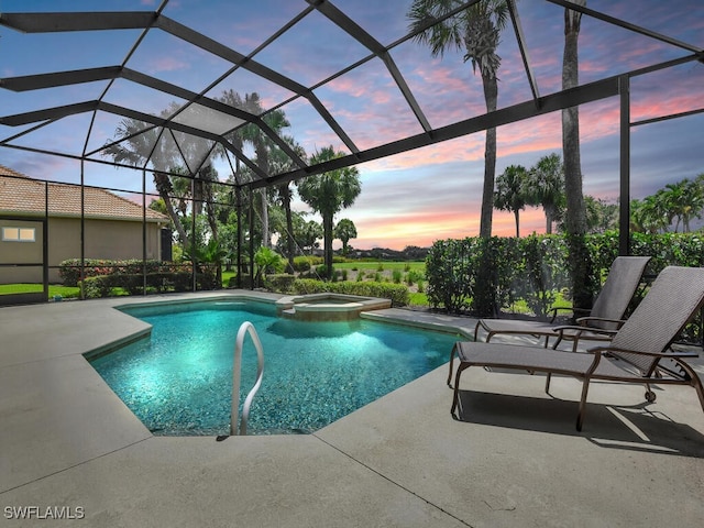 23220 Whispering Ridge Dr, Estero, FL 34135 - view of pool featuring a patio area and a pool with connected hot tub
