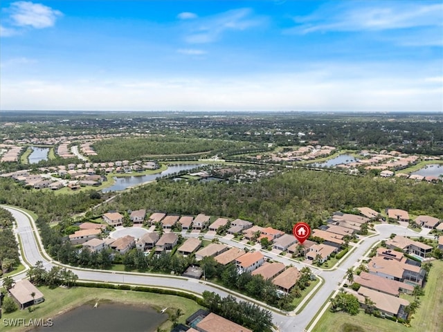 3051 Hudson Ter, Naples, FL 34119 - aerial view of property and surrounding area with a large body of water and nearby suburban area