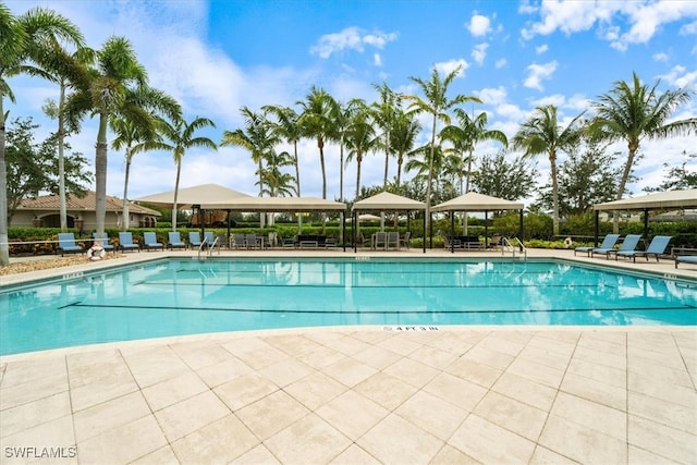 3051 Hudson Ter, Naples, FL 34119 - community pool with a gazebo