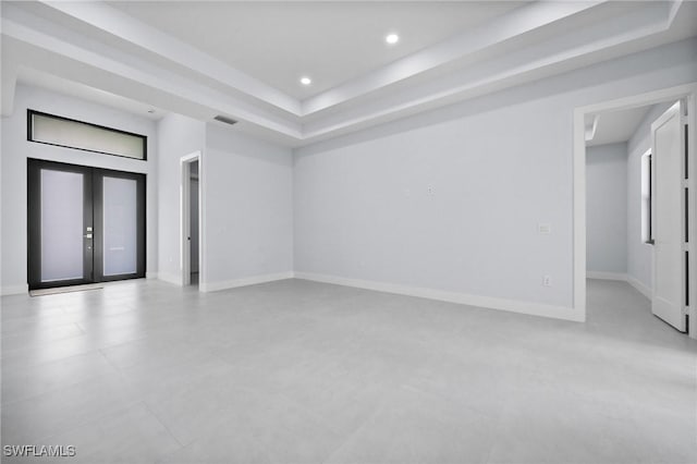 4234 27th Ave NE, Naples, FL 34120 - unfurnished room with recessed lighting and french doors
