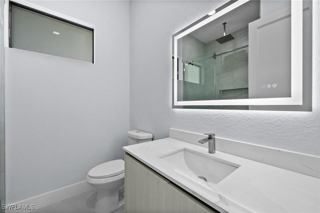 4234 27th Ave NE, Naples, FL 34120 - bathroom with vanity and a shower with door