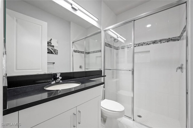 4692 Kensington Cir, Naples, FL 34119 - full bath featuring vanity and a shower stall