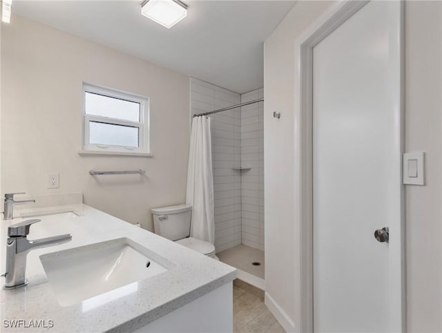 3704 Blue Heron Dr, Fort Myers, FL 33908 - bathroom featuring a tile shower and double vanity