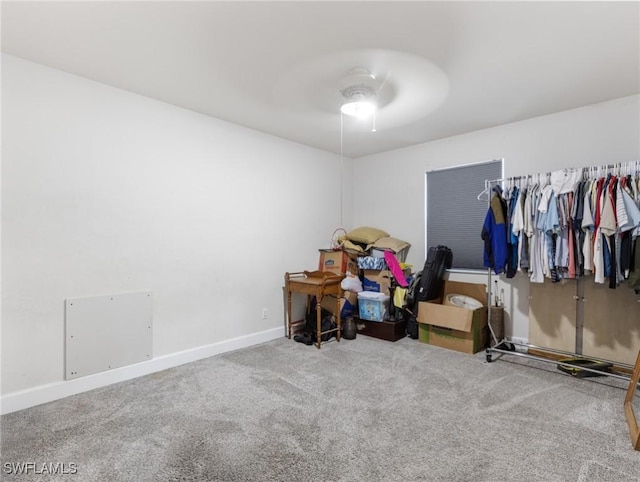 3704 Blue Heron Dr, Fort Myers, FL 33908 - bedroom featuring carpet flooring and ceiling fan