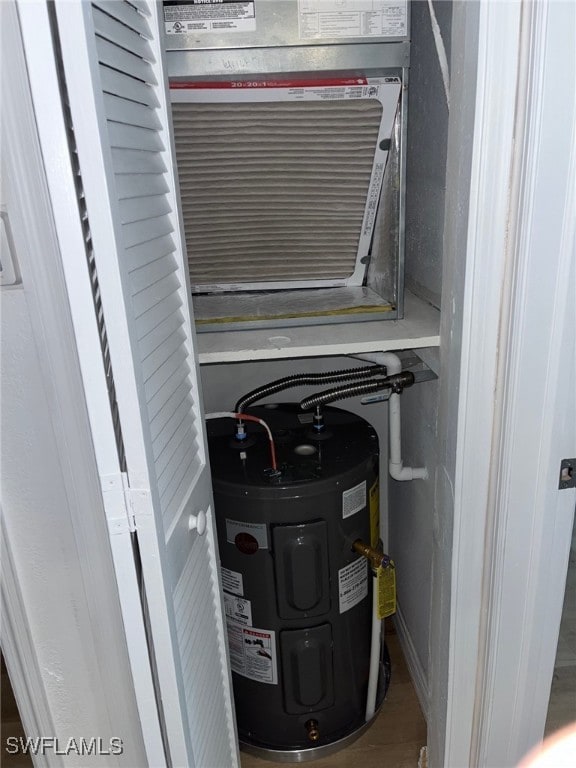 16881 Davis Rd Unit 713, Fort Myers, FL 33908 - detailed view of electric water heater