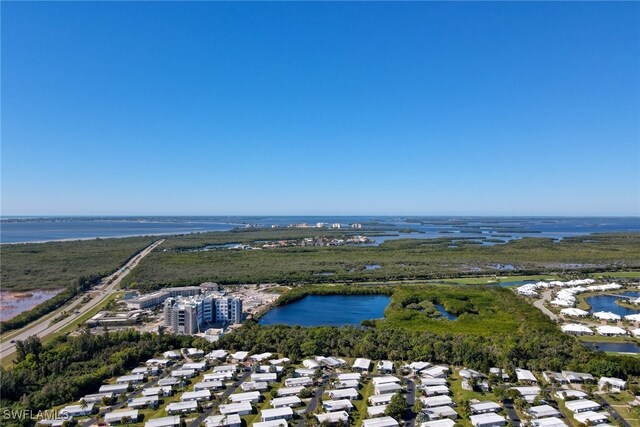 16881 Davis Rd Unit 713, Fort Myers, FL 33908 - aerial view of property's location with a large body of water and nearby suburban area