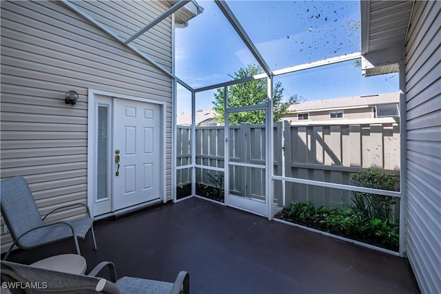 8441 N Haven Ln Unit B, Fort Myers, FL 33919 - view of unfurnished sunroom