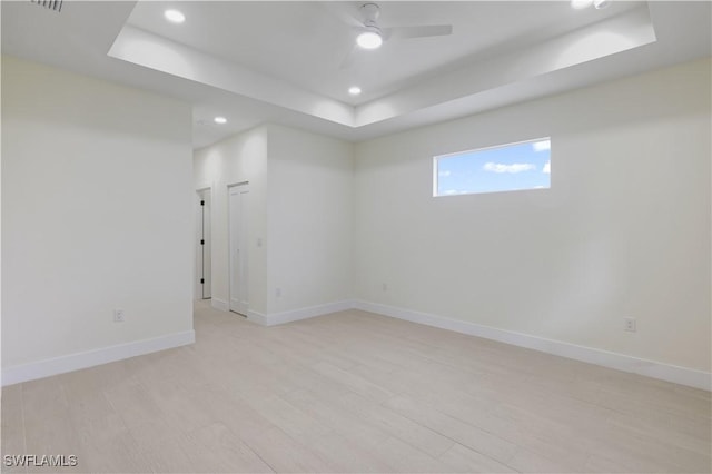 3801 14th St W, Lehigh Acres, FL 33971 - basement with recessed lighting, a ceiling fan, and light wood-style floors