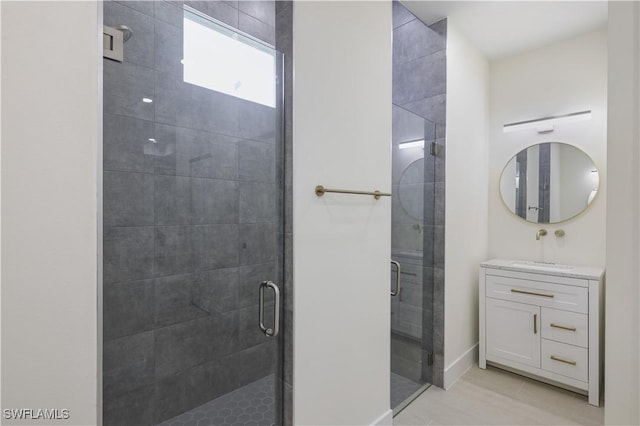 3801 14th St W, Lehigh Acres, FL 33971 - full bath with vanity and a stall shower