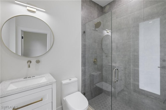 3801 14th St W, Lehigh Acres, FL 33971 - full bathroom featuring a stall shower and vanity