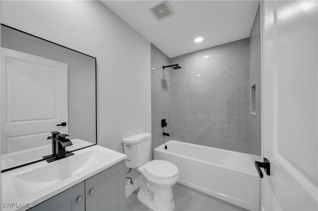 1132 Ravenswood St E, Lehigh Acres, FL 33974 - bathroom featuring vanity and shower / bath combination