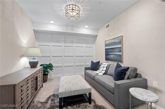 14040 Heritage Landing Blvd Unit 115, Punta Gorda, FL 33955 - living room featuring carpet floors and recessed lighting