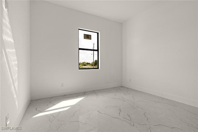 2616 42nd St W, Lehigh Acres, FL 33971 - unfurnished room with marble finish floors and baseboards