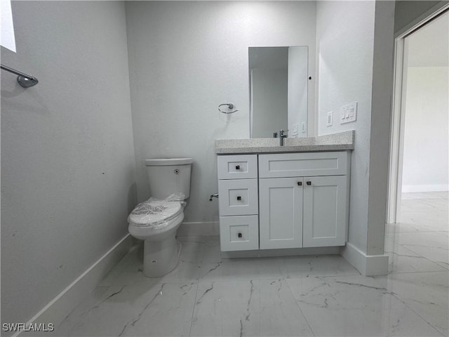2902 27th St SW, Lehigh Acres, FL 33976 - half bath featuring marble finish floors and vanity