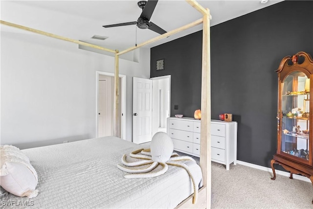 22 NW 14th Ave, Cape Coral, FL 33993 - bedroom featuring carpet and a ceiling fan