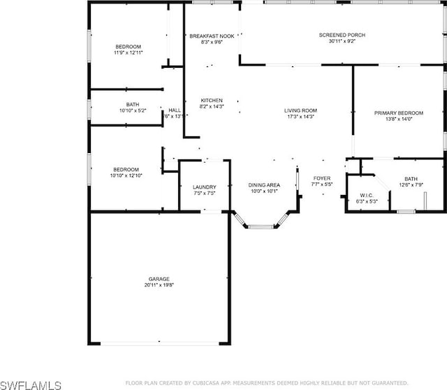 22 NW 14th Ave, Cape Coral, FL 33993 - view of floor plan / room layout