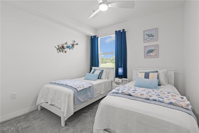 14818 Birchwood Ct Unit 6412, Punta Gorda, FL 33955 - carpeted bedroom with ceiling fan and baseboards