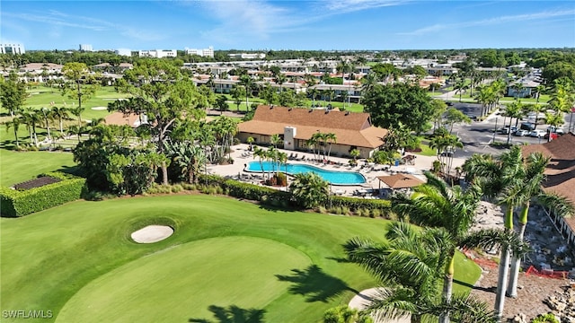 79 Glades Blvd Unit 1623, Naples, FL 34112 - bird's eye view of a golf club and a pool