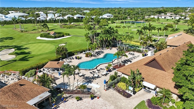 79 Glades Blvd Unit 1623, Naples, FL 34112 - bird's eye view of a golf course and a pool