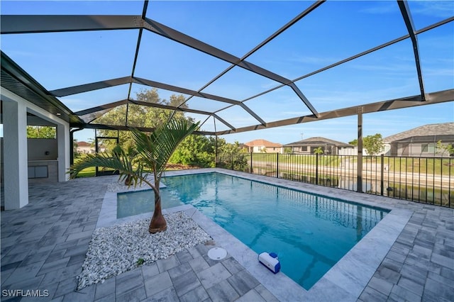 1502 SW 17th Ave, Cape Coral, FL 33991 - view of pool with a patio and glass enclosure